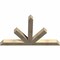Ekena Millwork Saratoga Rough Sawn Timber Gable Bracket, Douglas Fir, 84"W x 53"H x 6"D x 6"F, 15/12 Pitch GBW084X53X0606SAR00RDF - alternate 2
